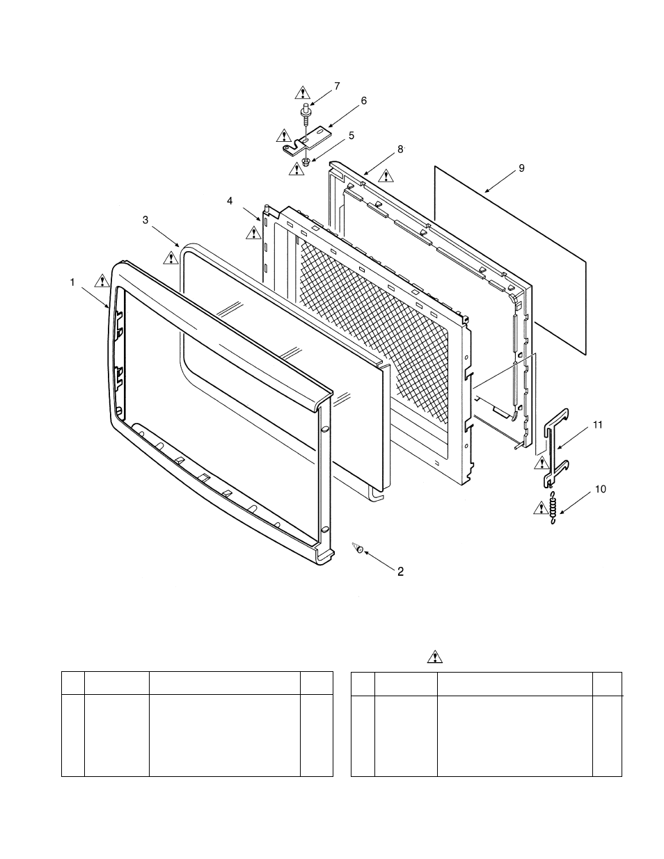 Door parts | Garland EM-S85 User Manual | Page 15 / 16