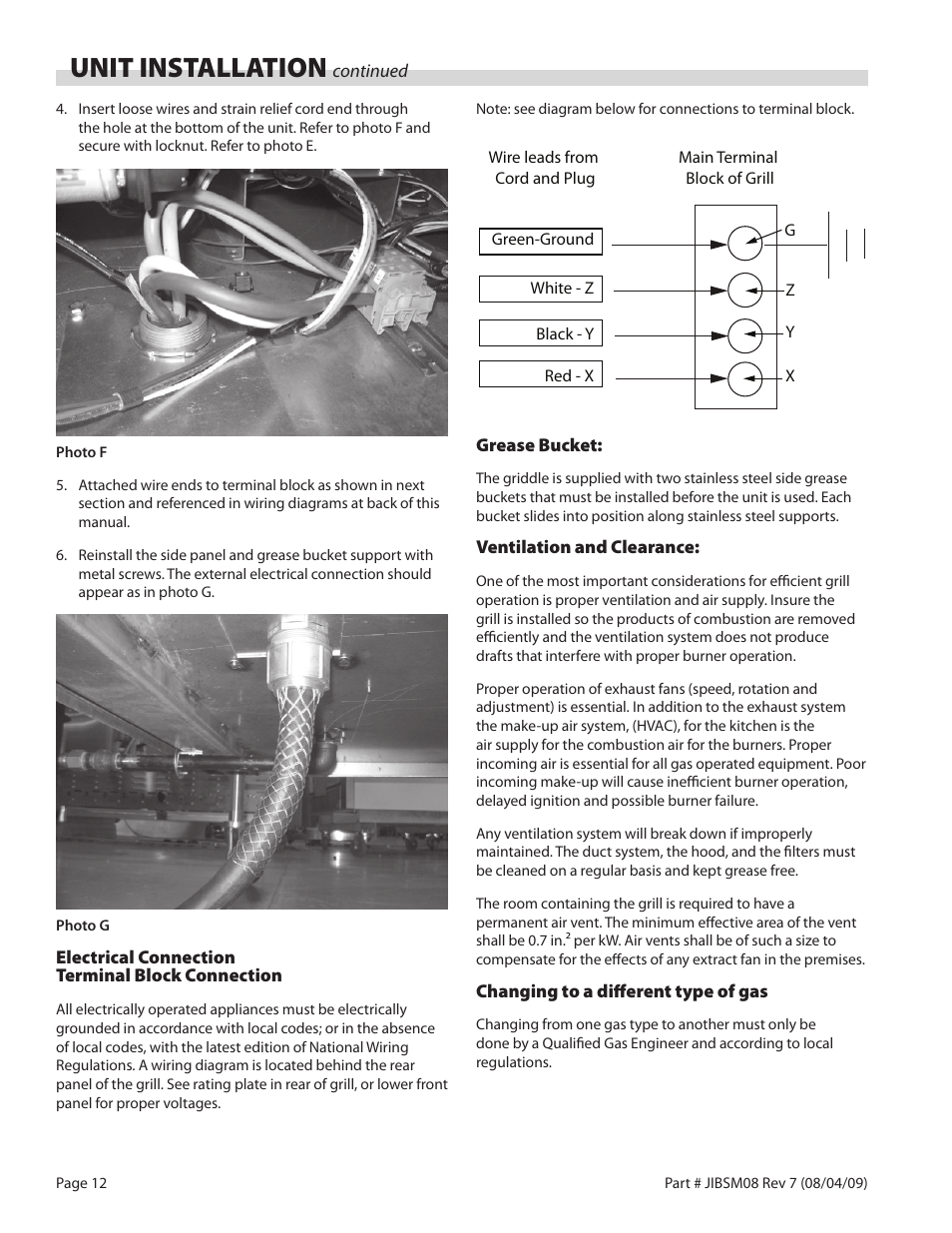 Unit installation | Garland JACK IN THE BOX XG36-JIB User Manual | Page 12 / 88