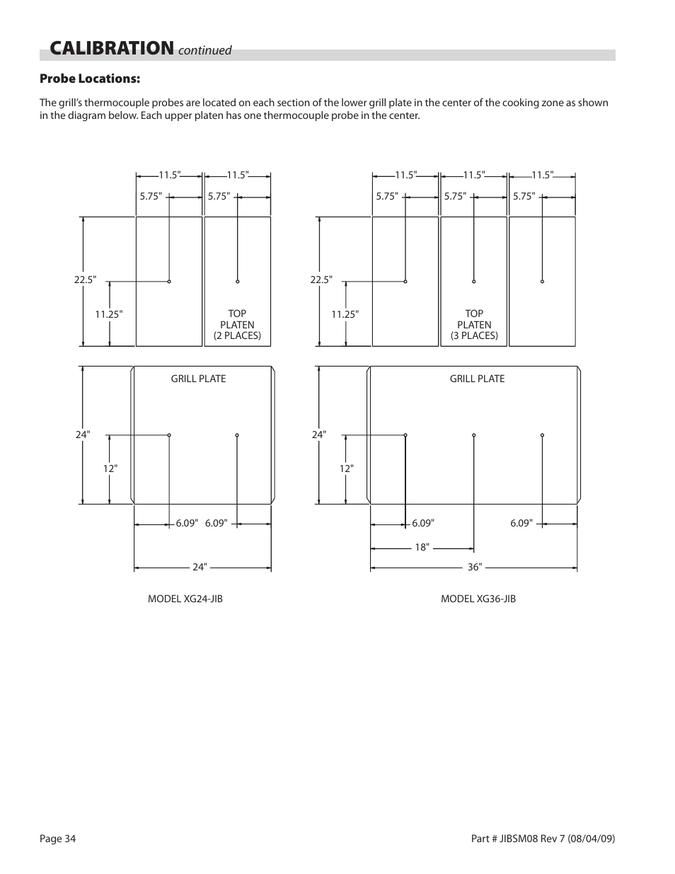 Calibration | Garland JACK IN THE BOX XG36-JIB User Manual | Page 34 / 88