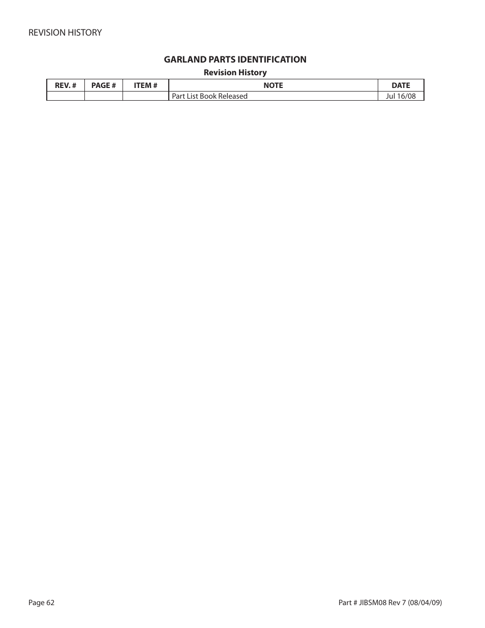 Garland JACK IN THE BOX XG36-JIB User Manual | Page 62 / 88