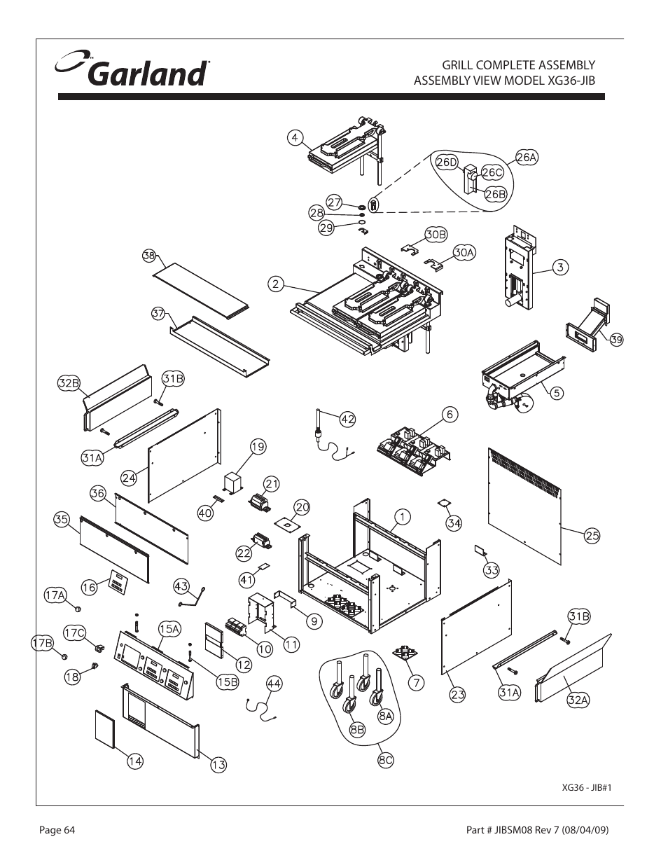 Garland JACK IN THE BOX XG36-JIB User Manual | Page 64 / 88