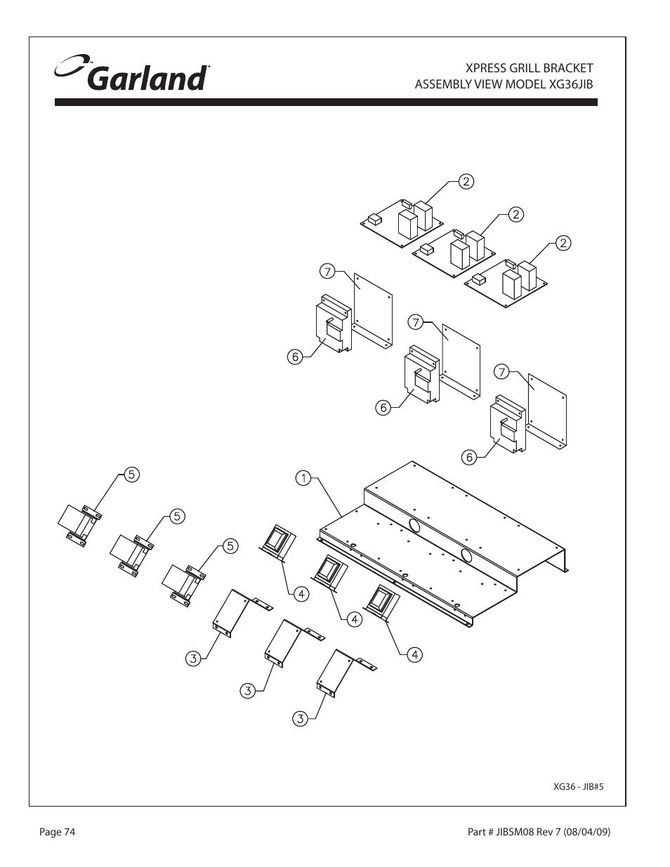 Garland JACK IN THE BOX XG36-JIB User Manual | Page 74 / 88