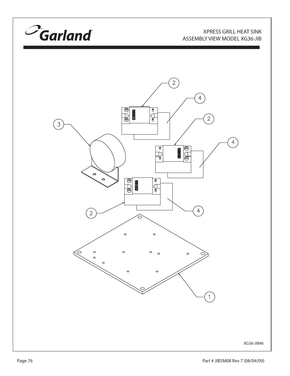 Garland JACK IN THE BOX XG36-JIB User Manual | Page 76 / 88