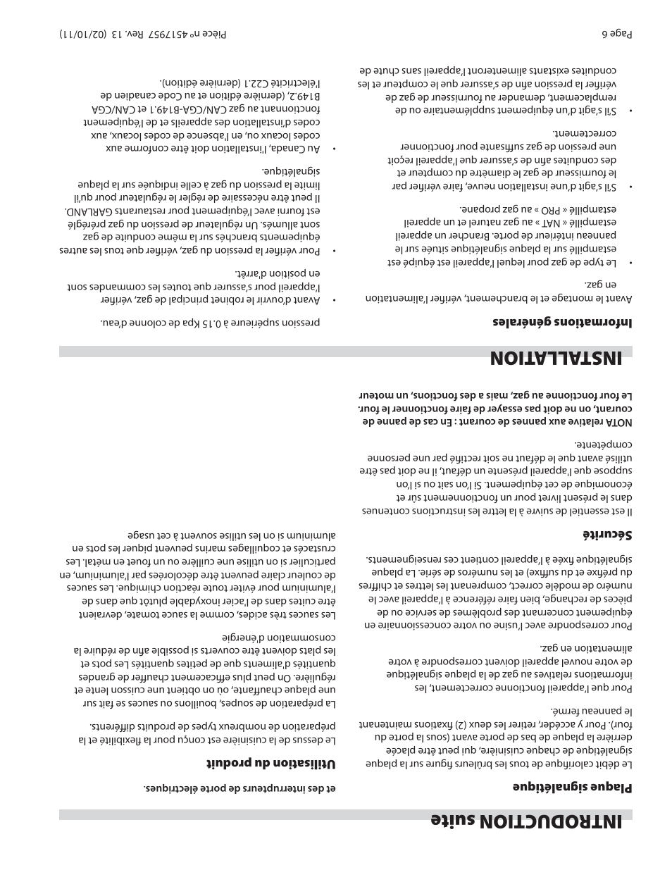 Install ation, Introduc tion suite | Garland STW286A User Manual | Page 51 / 56