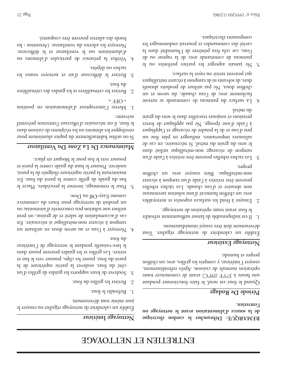 En tr etie n et nett oy age | Garland Convection Microwave Oven User Manual | Page 24 / 44