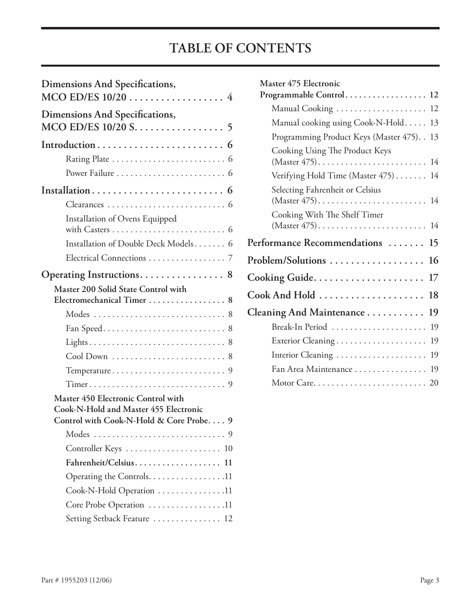 Garland Convection Microwave Oven User Manual | Page 3 / 44