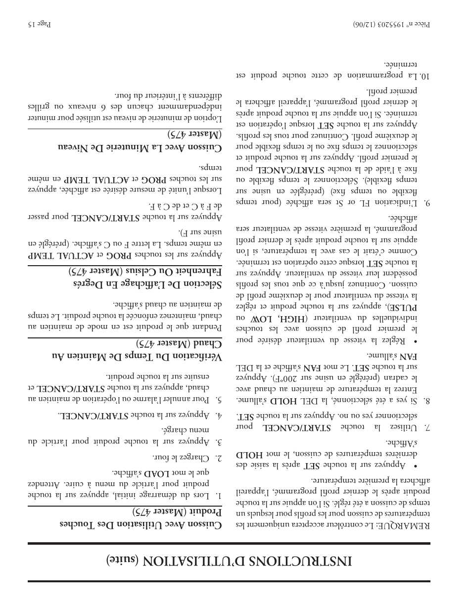 Garland Convection Microwave Oven User Manual | Page 30 / 44