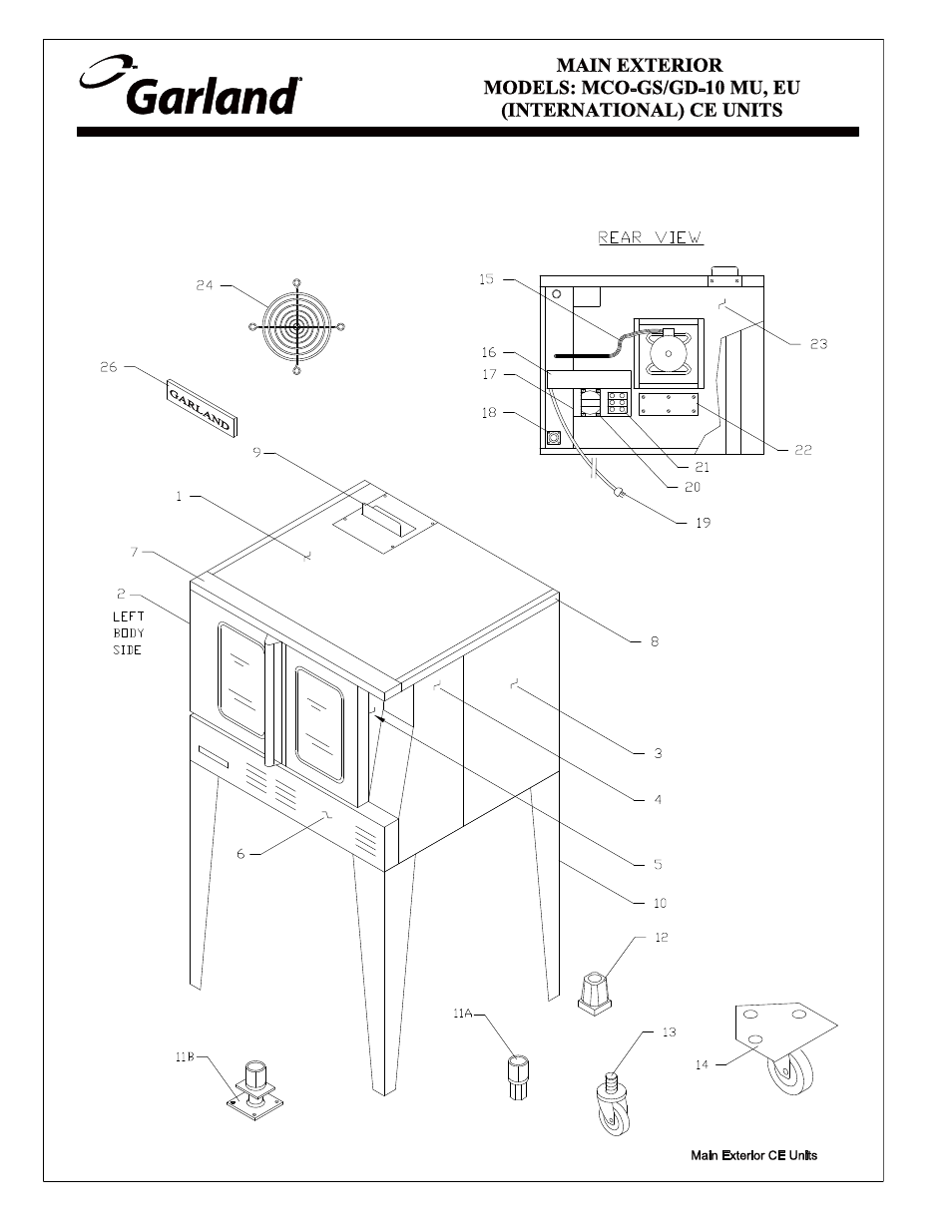 Garland MCO GS/GD-10 MU User Manual | Page 18 / 22
