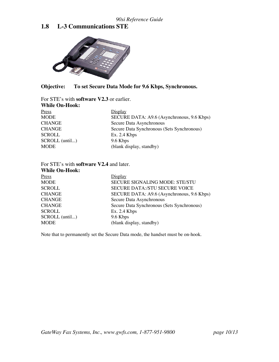 8 l-3 communications ste | GateWay Fax Systems Easy-Fax 90si User Manual | Page 10 / 13