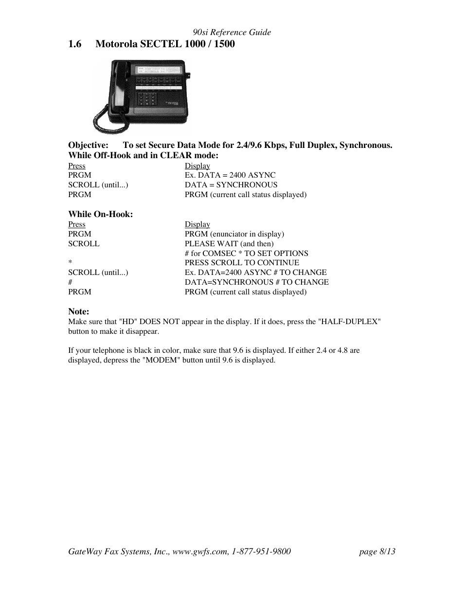 GateWay Fax Systems Easy-Fax 90si User Manual | Page 8 / 13