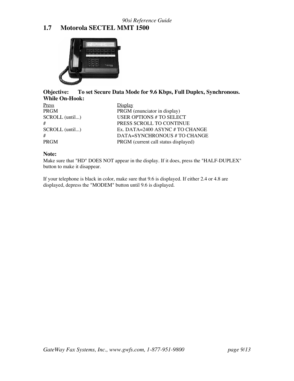 GateWay Fax Systems Easy-Fax 90si User Manual | Page 9 / 13