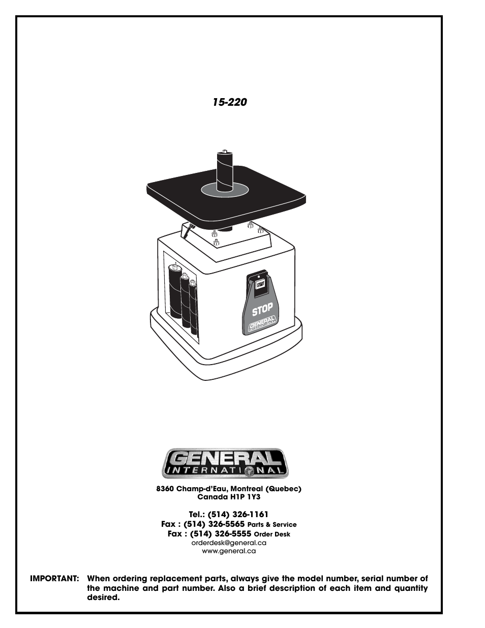 General Tire 15-220 User Manual | Page 18 / 18