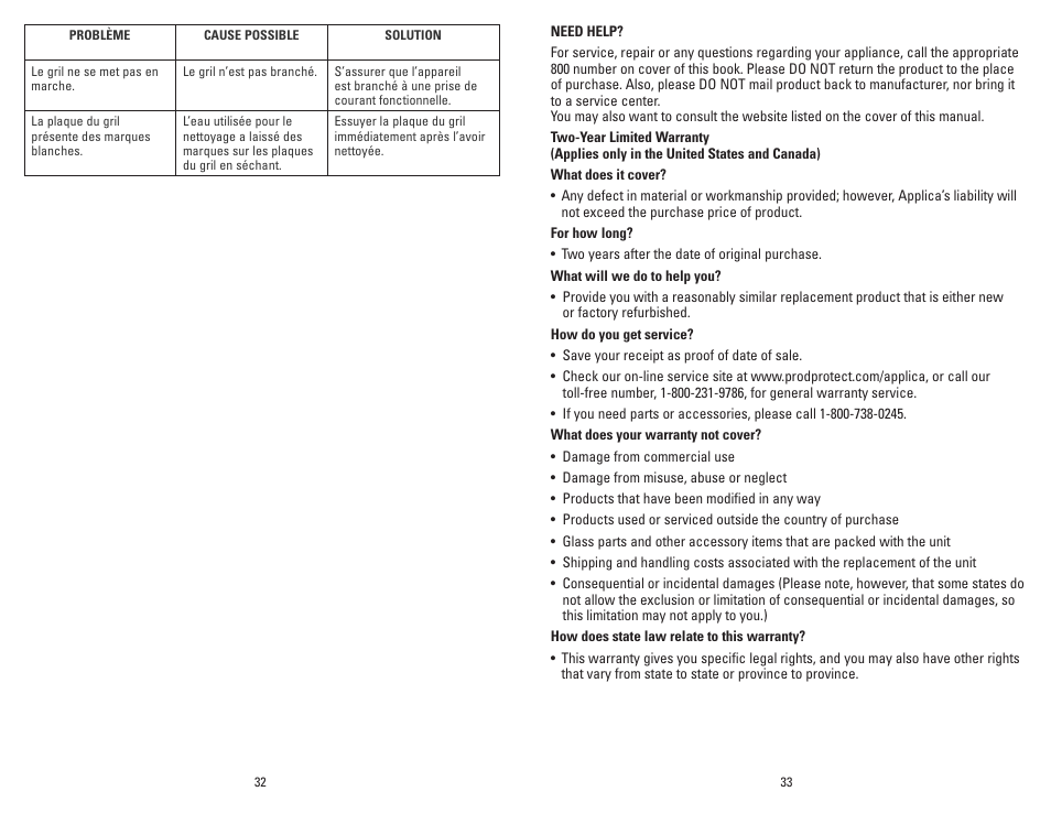 George Foreman GR180V User Manual | Page 17 / 19