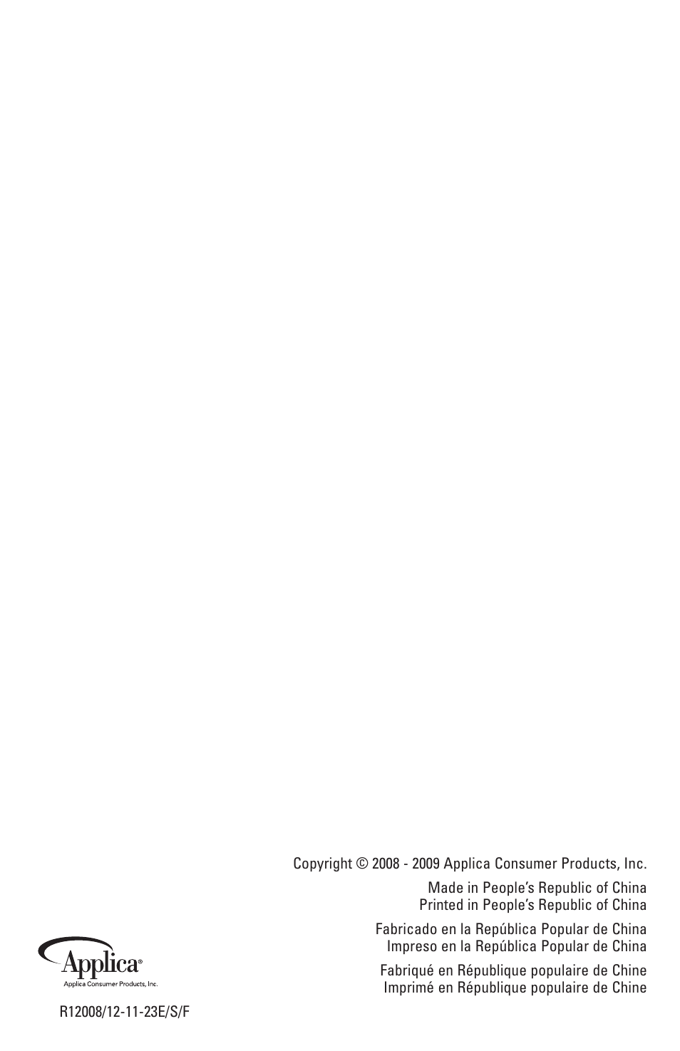 George Foreman GR180V User Manual | Page 19 / 19