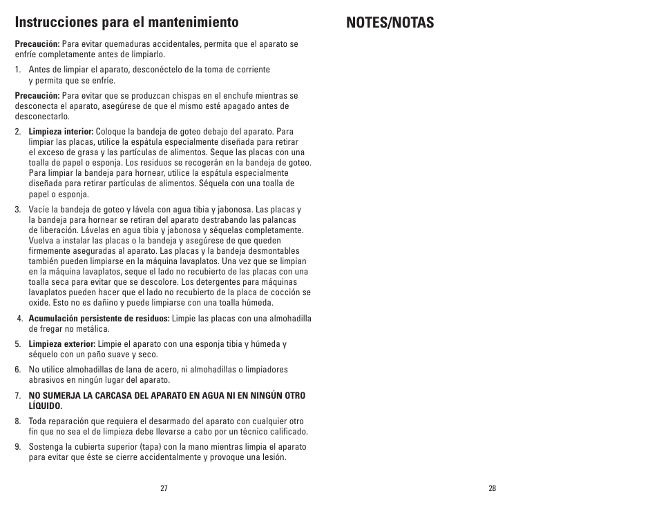 George Foreman GRP94WB User Manual | Page 15 / 17