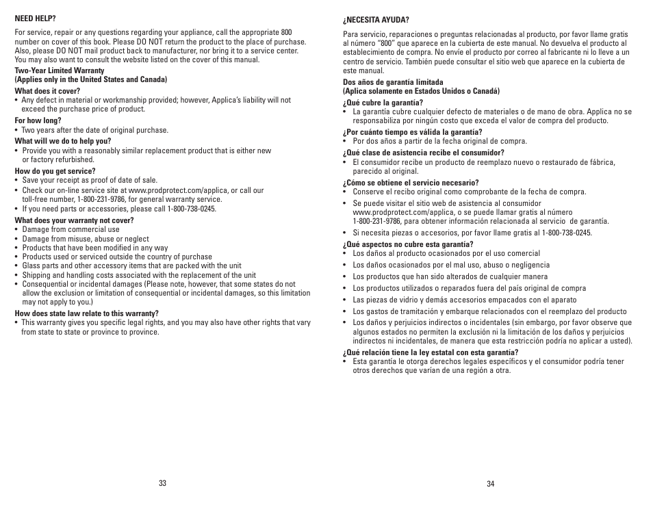 George Foreman GRP72CTVTB User Manual | Page 18 / 19