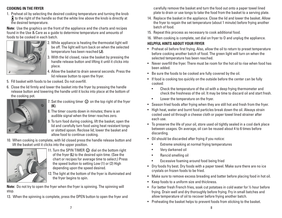 George Foreman GSF026B User Manual | Page 5 / 23