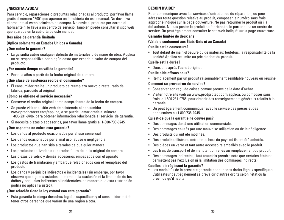 George Foreman Grand Champ GR36PCAN User Manual | Page 18 / 19