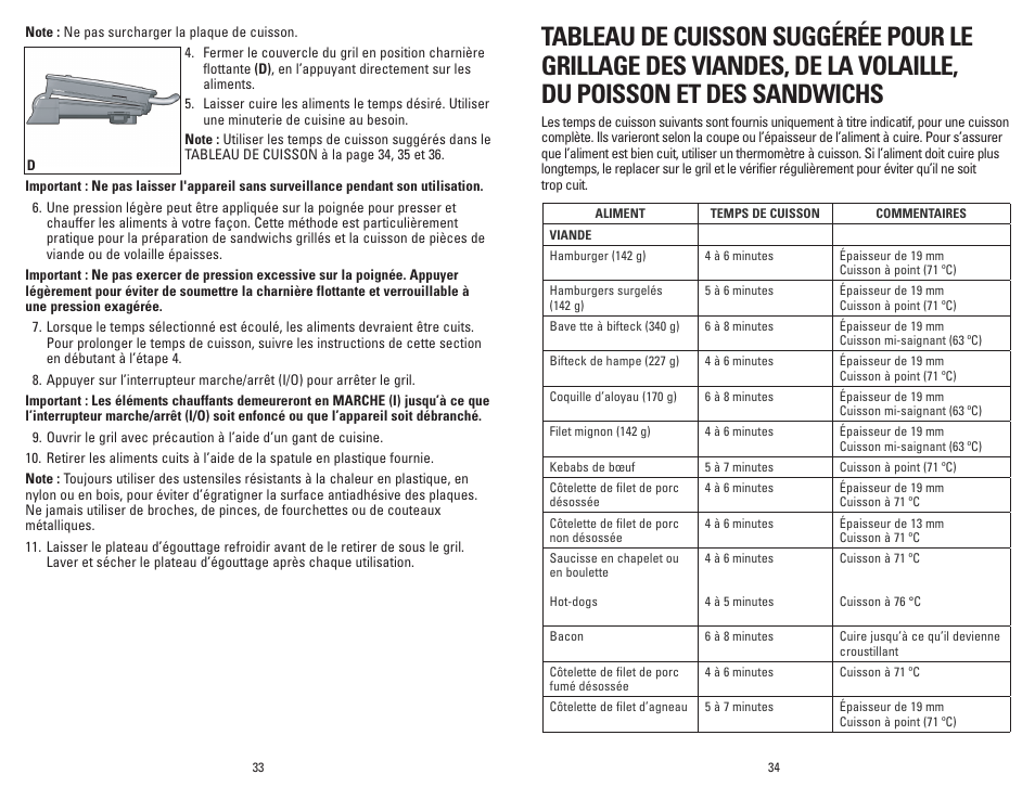George Foreman GR236CTW User Manual | Page 18 / 25