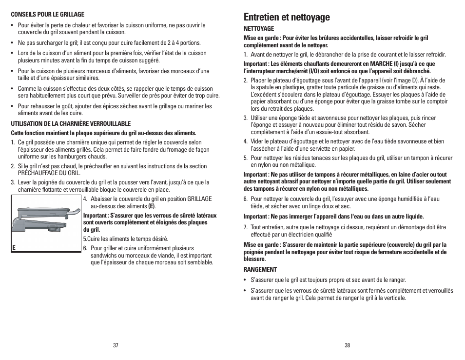 Entretien et nettoyage | George Foreman GR236CTW User Manual | Page 20 / 25
