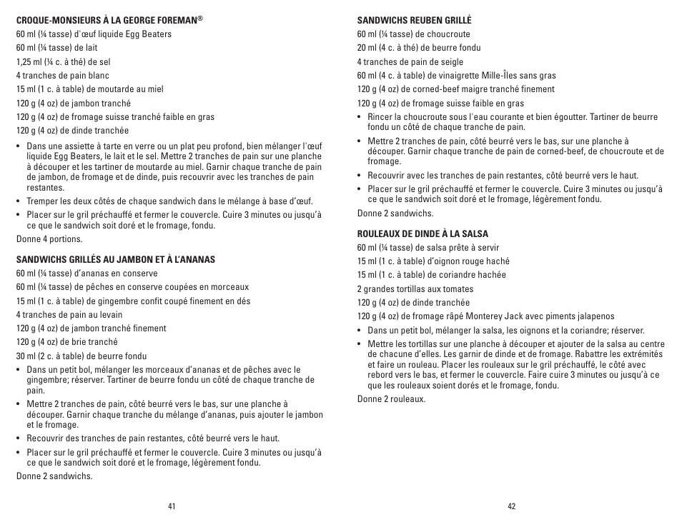 George Foreman GR236CTW User Manual | Page 22 / 25