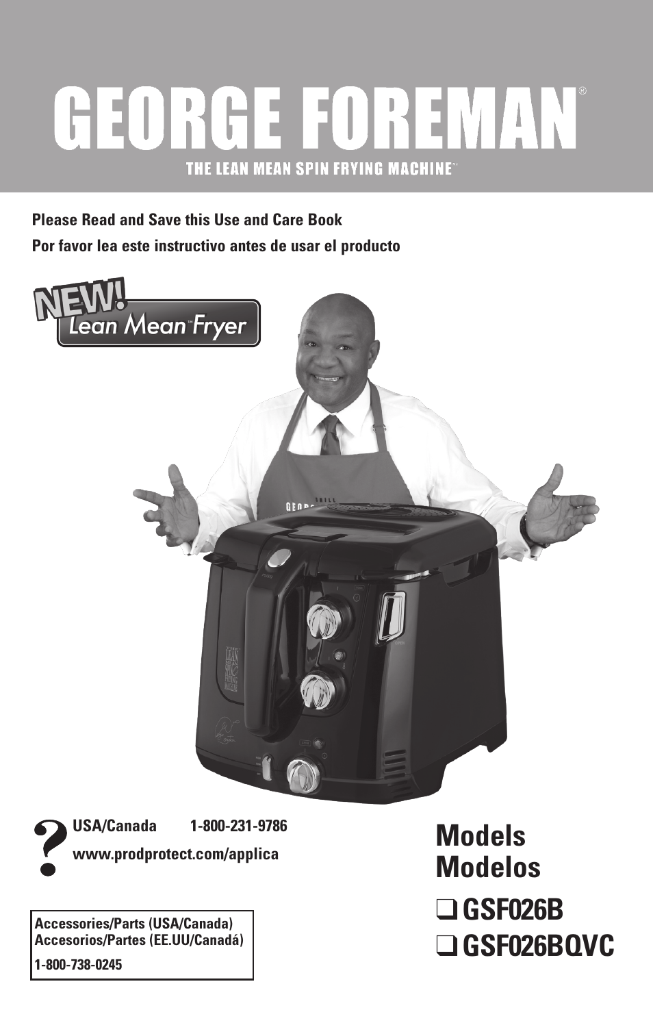 George Foreman GSF026BQVC User Manual | 23 pages