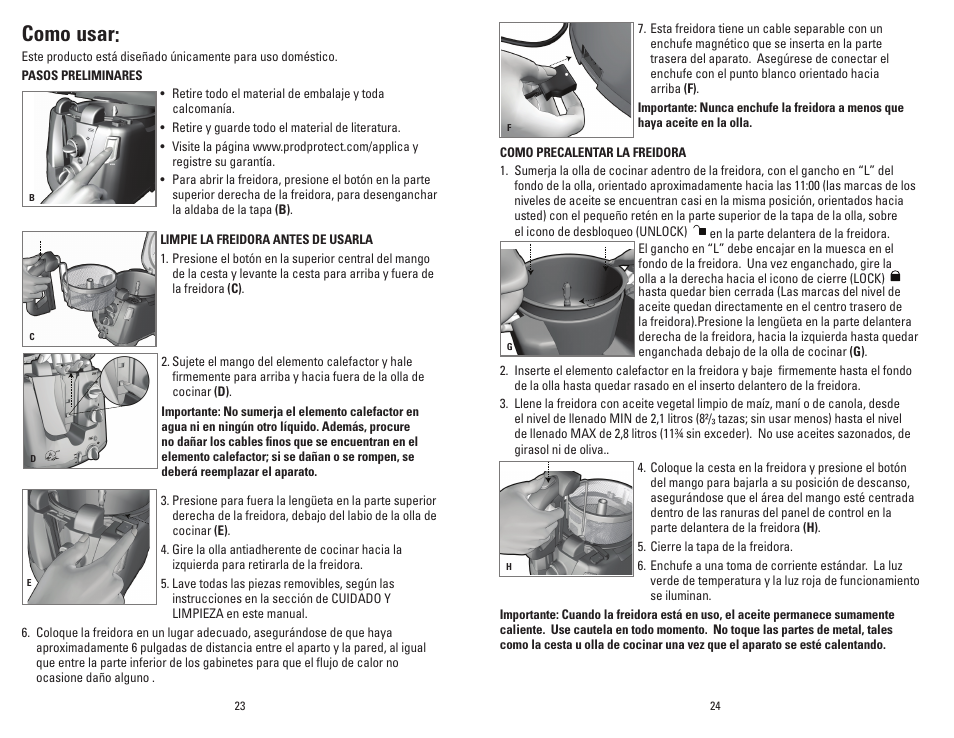 Como usar | George Foreman GSF026BQVC User Manual | Page 13 / 23