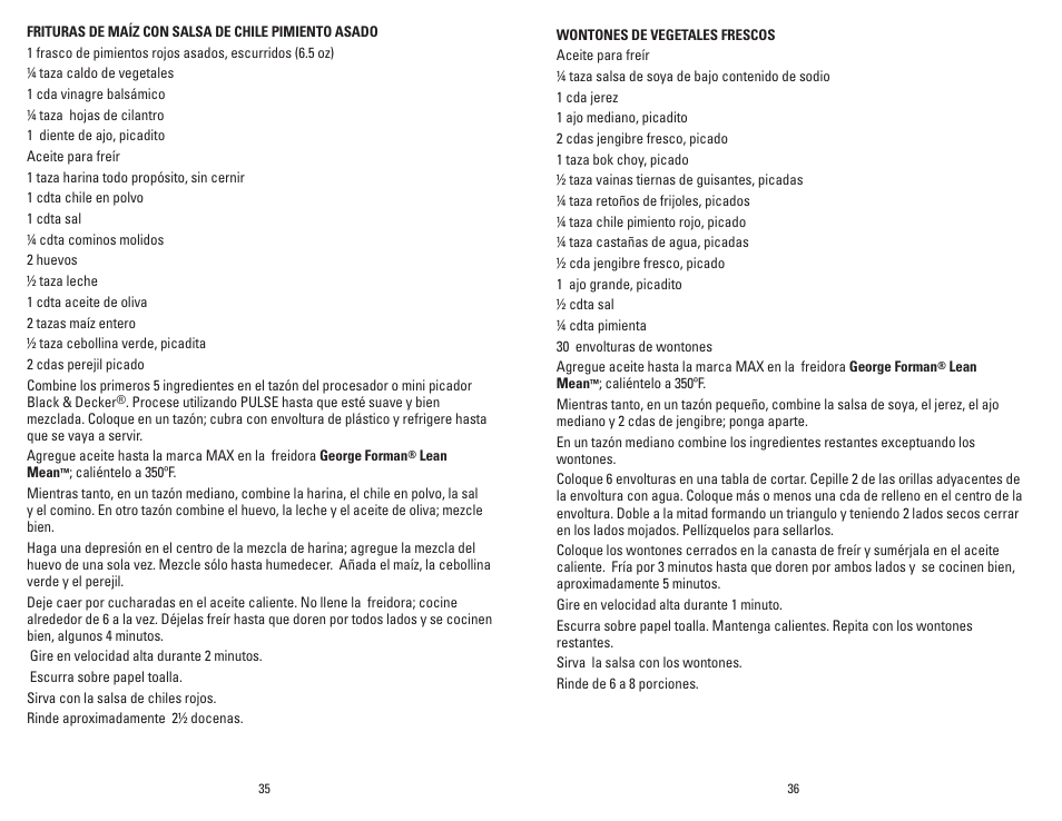 George Foreman GSF026BQVC User Manual | Page 19 / 23