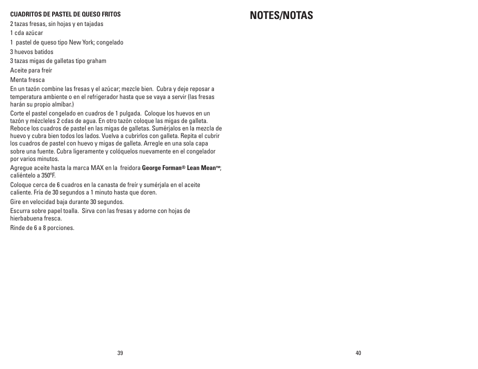George Foreman GSF026BQVC User Manual | Page 21 / 23