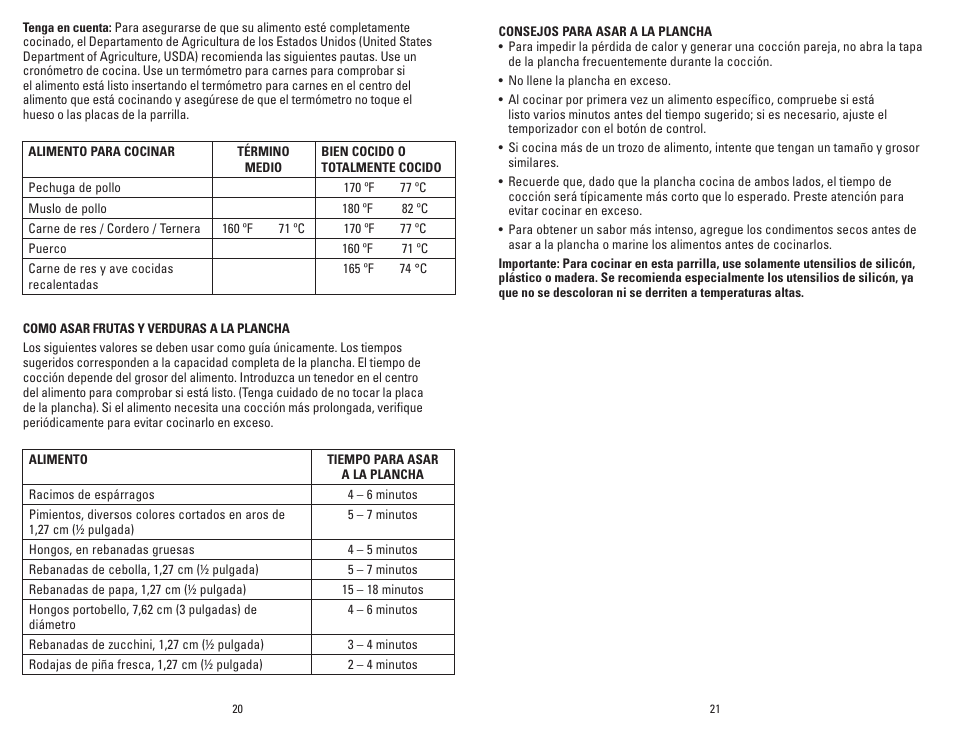 George Foreman GR0036W User Manual | Page 11 / 15