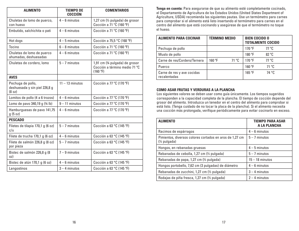 George Foreman GR144 User Manual | Page 9 / 13