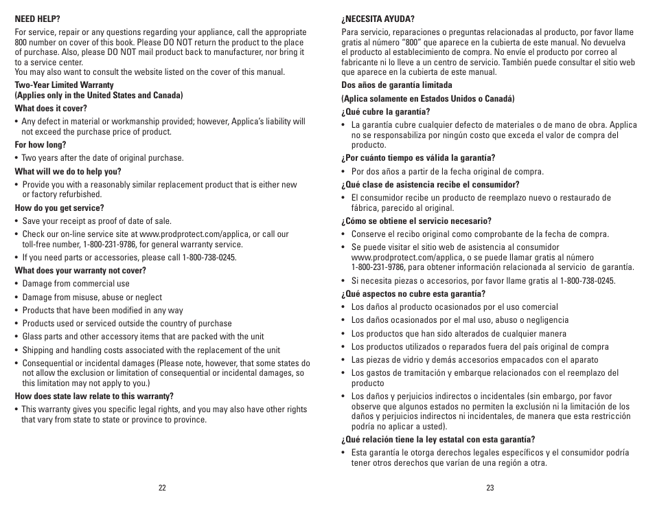 George Foreman GFQ001 User Manual | Page 12 / 13