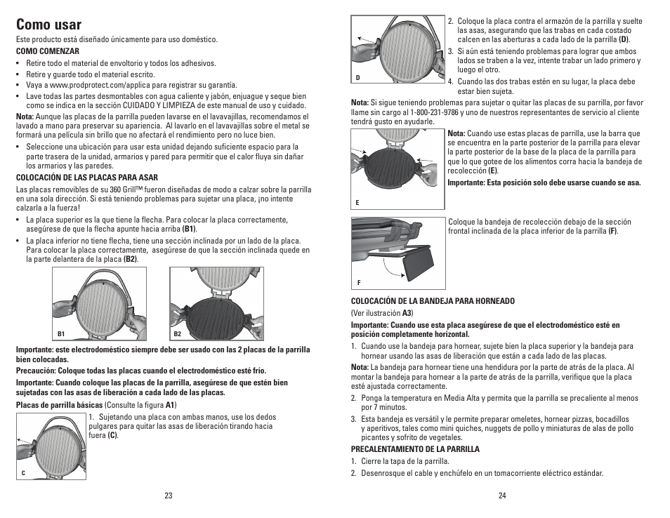 Como usar | George Foreman GRP106BPB User Manual | Page 13 / 33