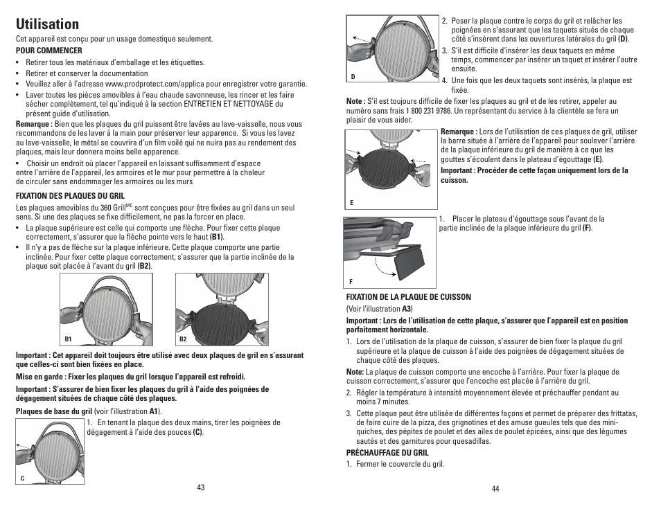 Utilisation | George Foreman GRP106BPB User Manual | Page 23 / 33