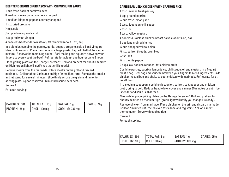 George Foreman GRP106BPB User Manual | Page 9 / 33