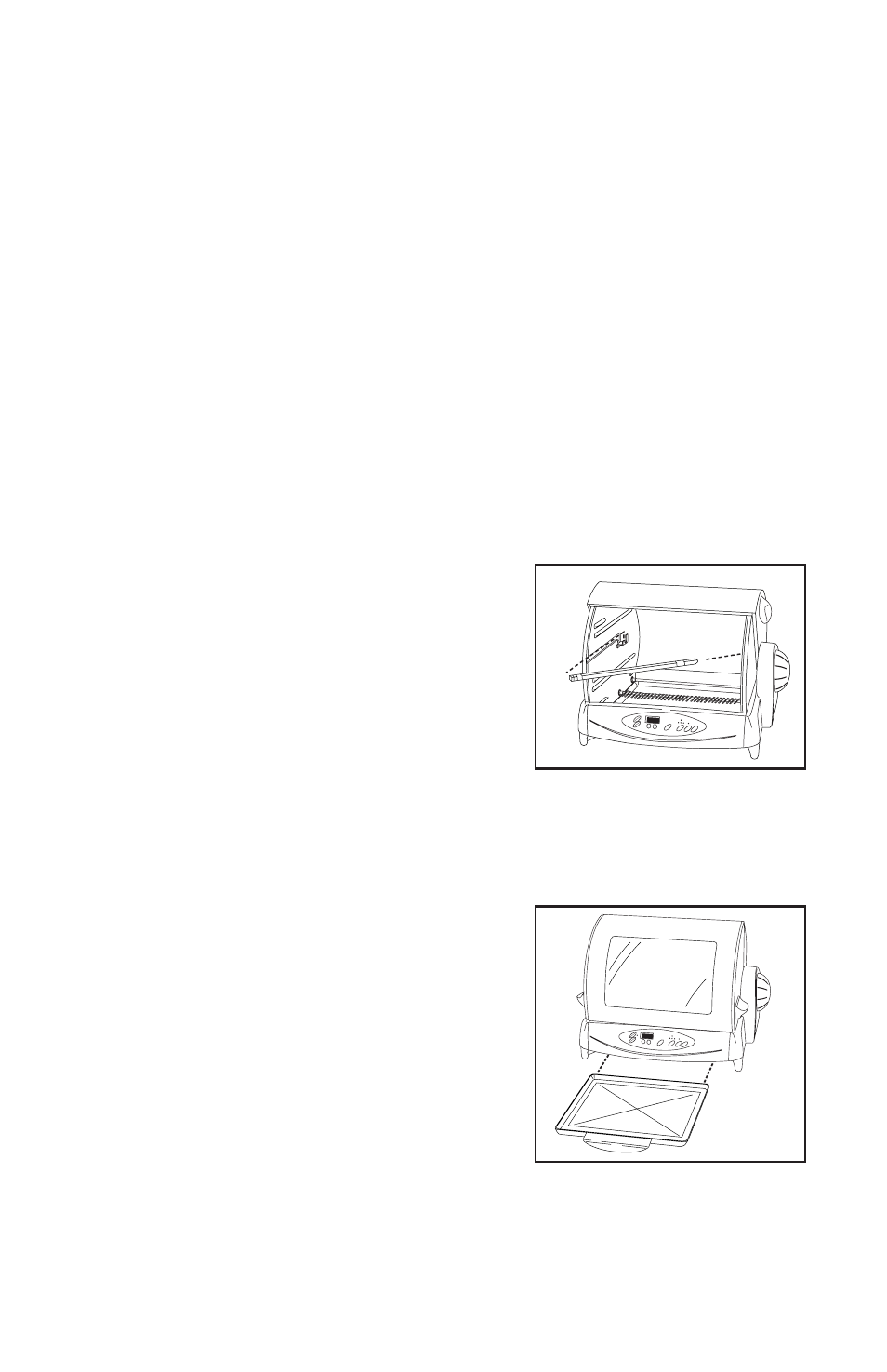 Preparing for use (cont.), Prepare food, Assembling the rotisserie bar | Assemble drip tray, Figure 1, Figure 2 13 | George Foreman GR80 User Manual | Page 13 / 36