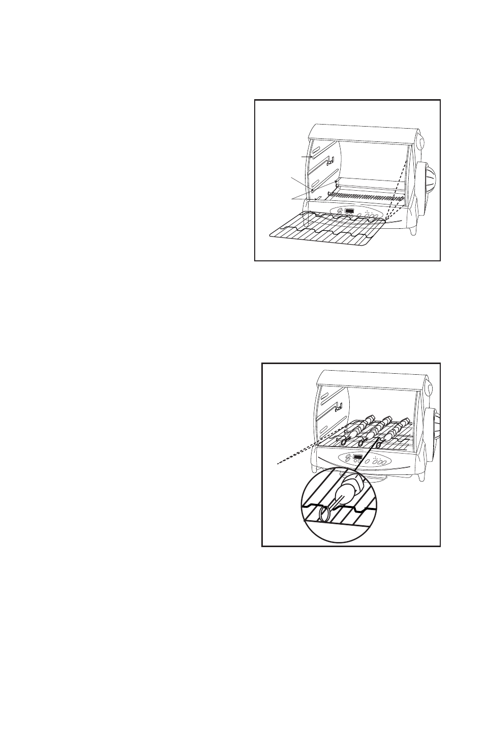 Using wire rack for baking, Using wire rack with skewers, Figure 11 | Figure 10 19 | George Foreman GR80 User Manual | Page 19 / 36