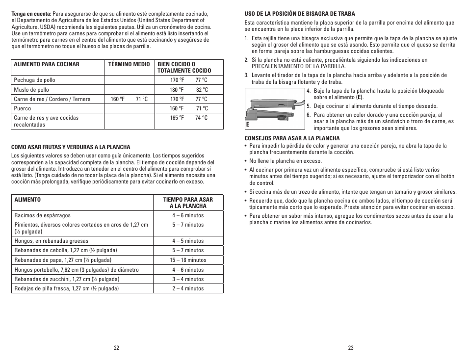George Foreman G-broil GR0072P User Manual | Page 12 / 17
