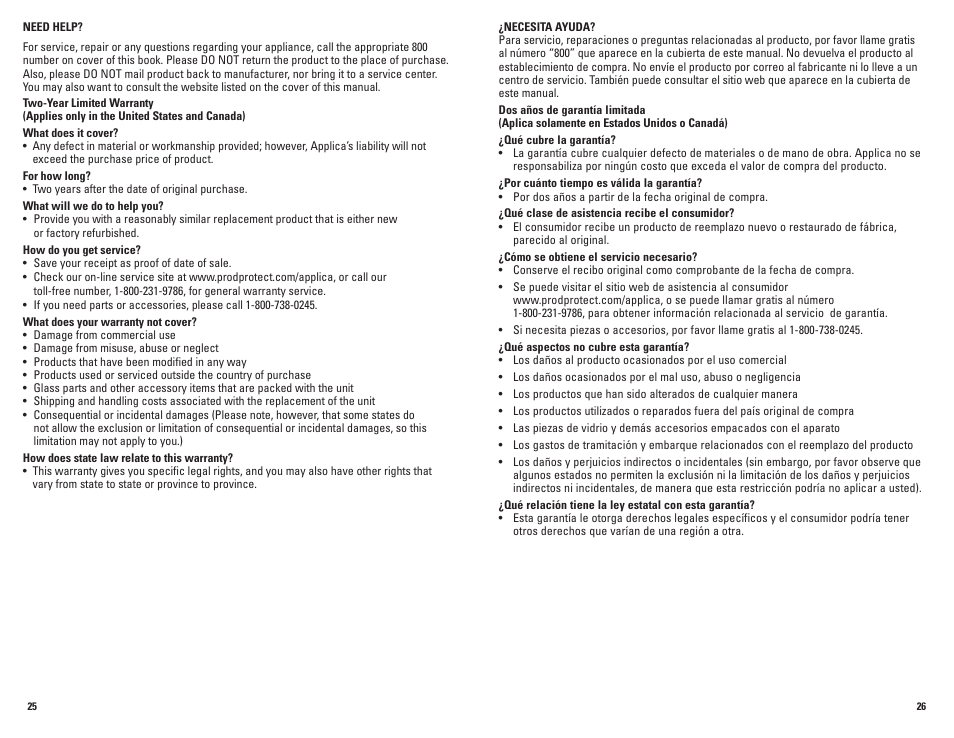 George Foreman GRP100 User Manual | Page 14 / 15