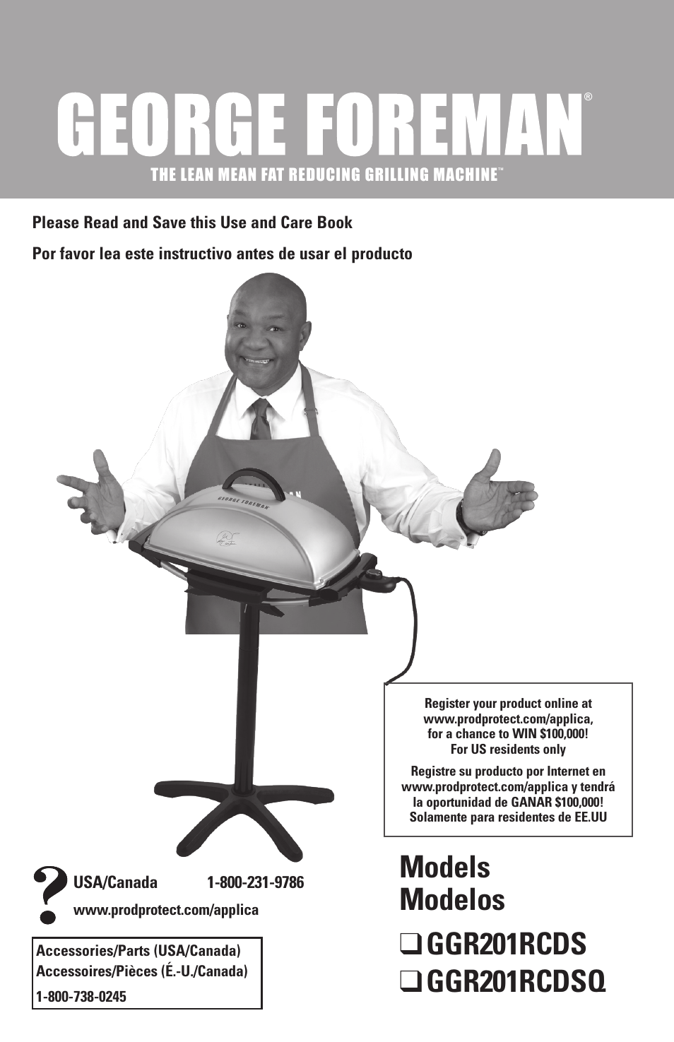 George Foreman GGR201RCDS User Manual | 13 pages