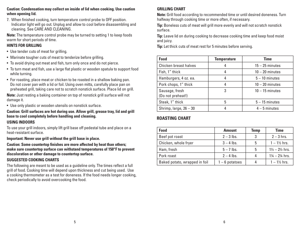 George Foreman GGR201RCDS User Manual | Page 4 / 13