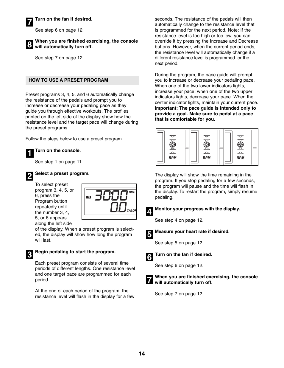 Gold's Gym GGEL62707.1 User Manual | Page 14 / 20