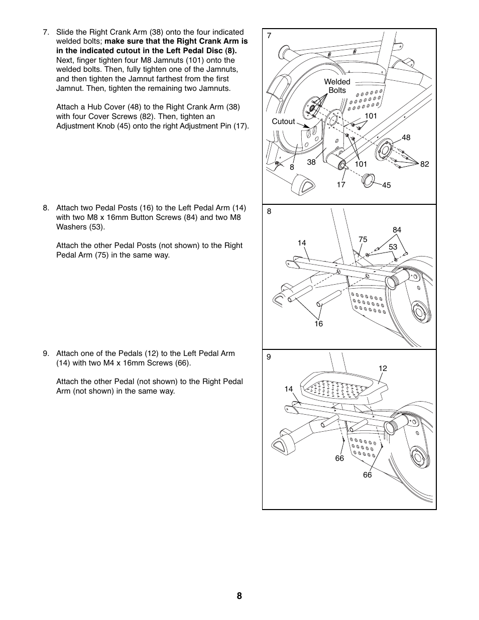 Gold's Gym GGEL62707.1 User Manual | Page 8 / 20
