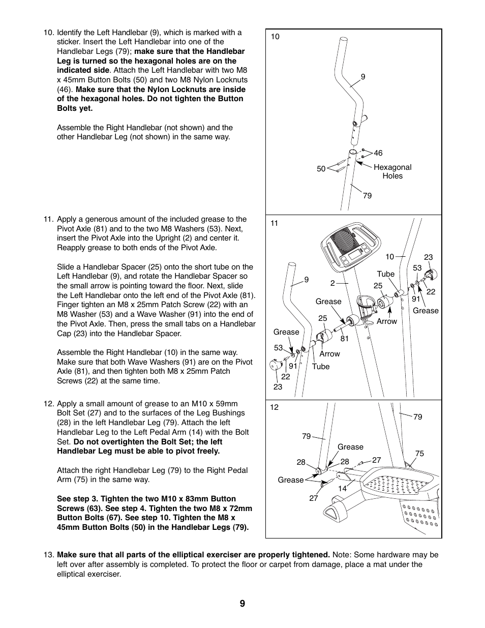 Gold's Gym GGEL62707.1 User Manual | Page 9 / 20