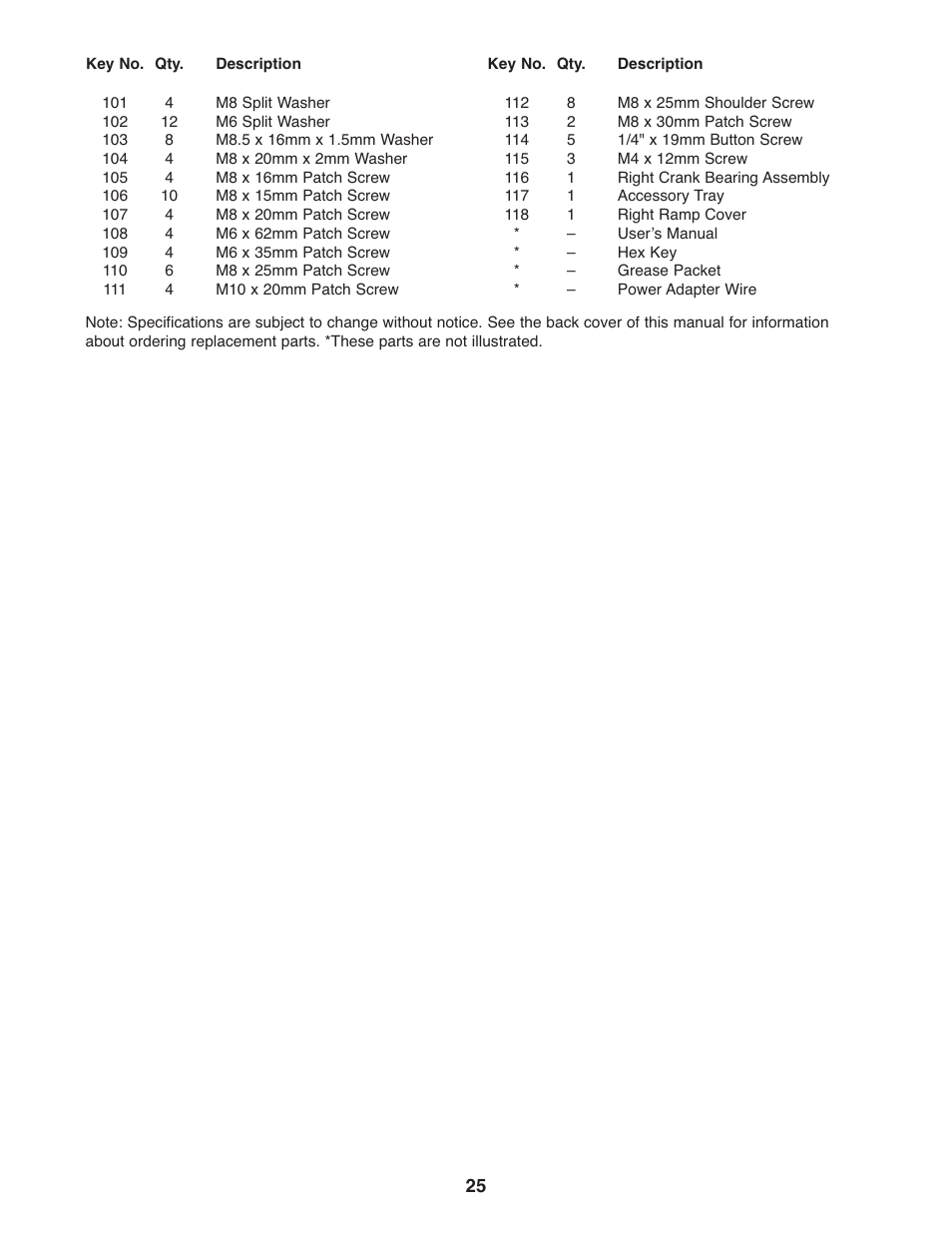 Gold's Gym GGEL68108.0 User Manual | Page 25 / 28