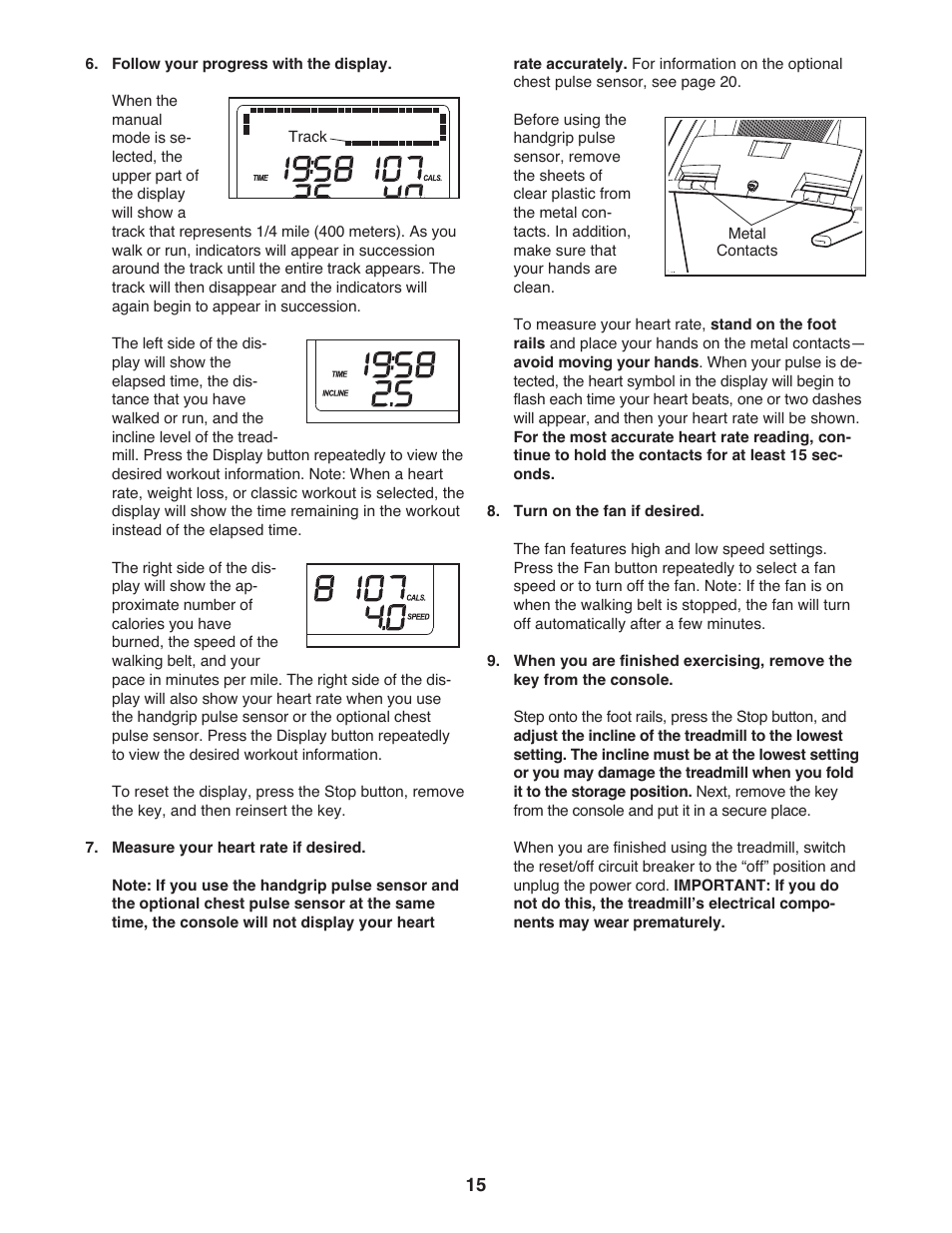 Gold's Gym 550 User Manual | Page 15 / 32