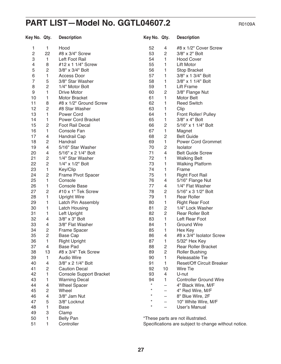 Gold's Gym 550 User Manual | Page 27 / 32