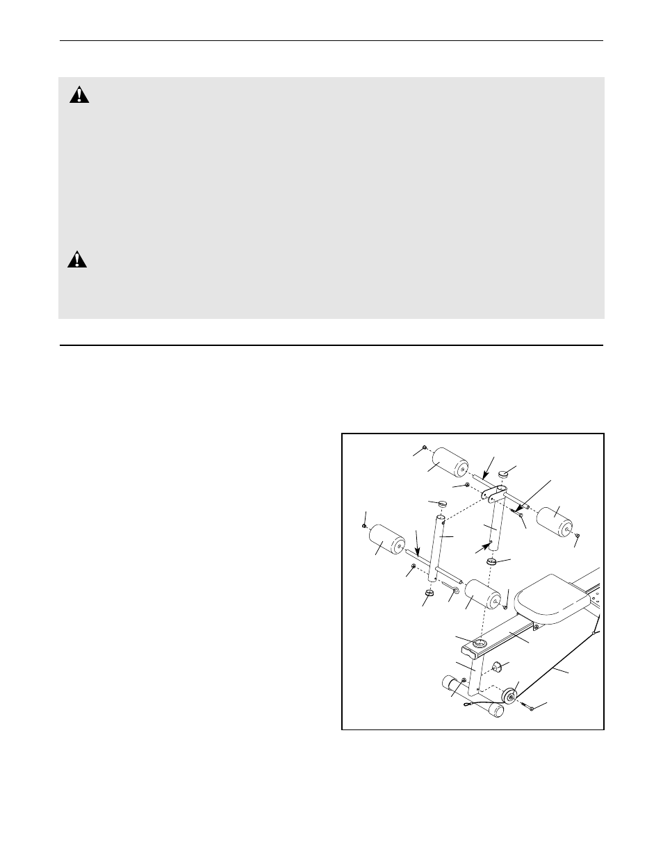 Assembly, Warning, Important precautions | Gold's Gym GGMC03220 User Manual | Page 2 / 4