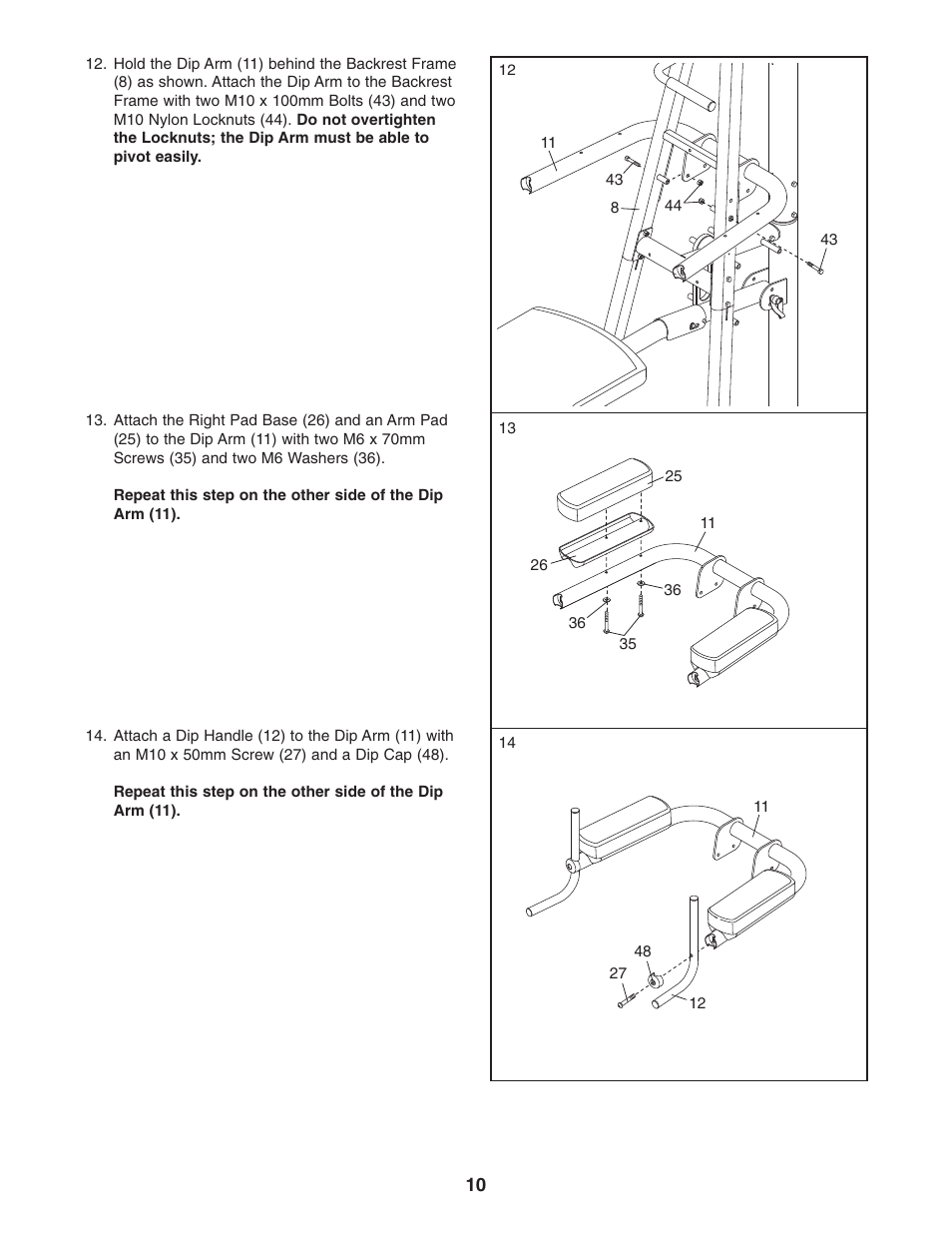 Gold's Gym GGBE1774.0 User Manual | Page 10 / 20