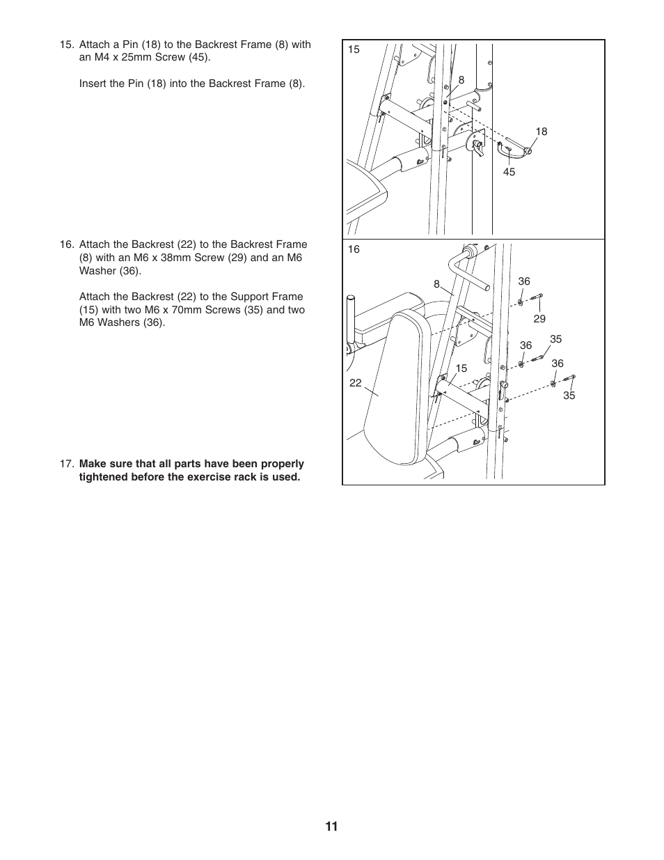 Gold's Gym GGBE1774.0 User Manual | Page 11 / 20